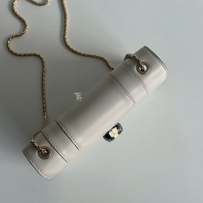 98新🫰🏻 Bvlgari 寶格麗 Serpenti Forever 斜揹包 白色-2