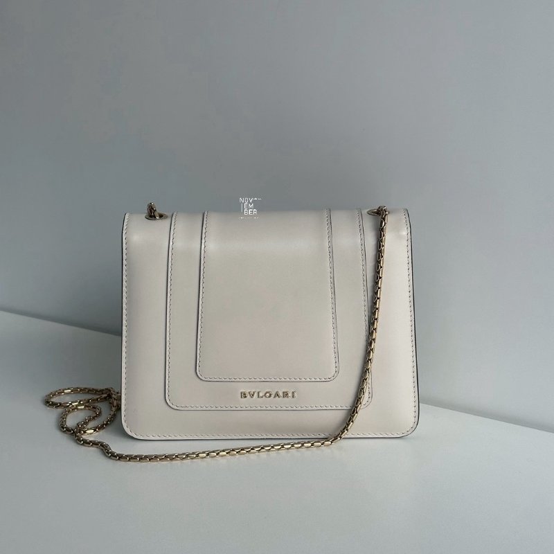 98新🫰🏻 Bvlgari 寶格麗 Serpenti Forever 斜揹包 白色-6