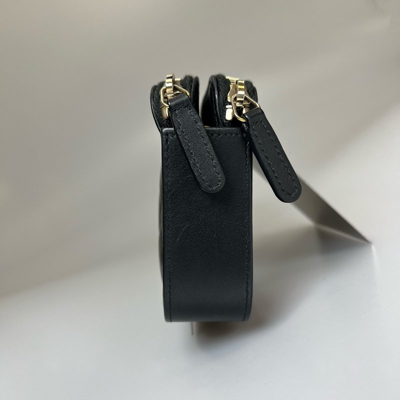 CHANEL BOY雙層WOC 黑羊皮 A84069/26開-2