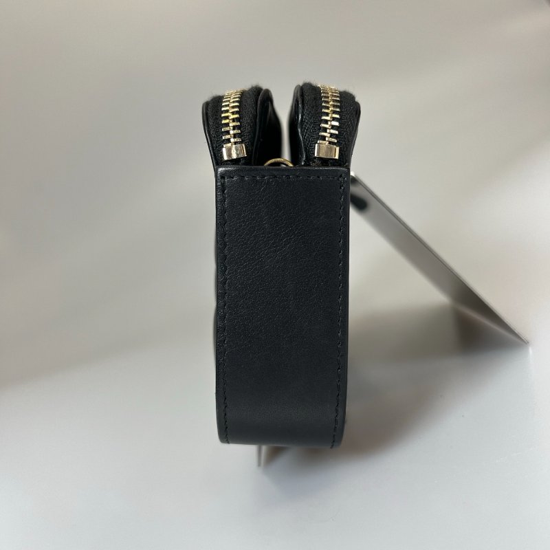 CHANEL BOY雙層WOC 黑羊皮 A84069/26開-3