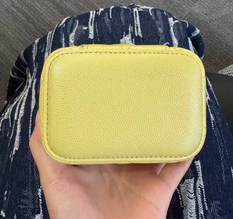 【97新 ✨ 全網最低價!】Chanel香奈兒 黃色 金扣 荔枝牛皮 (下單前先詢問庫存❗️)-1