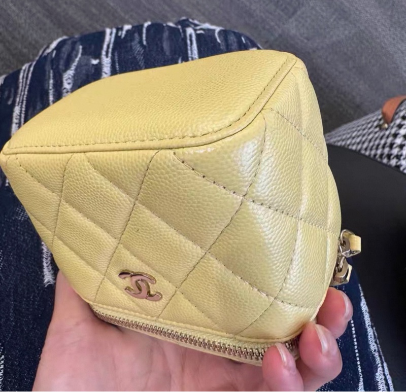 【97新 ✨ 全網最低價!】Chanel香奈兒 黃色 金扣 荔枝牛皮 (下單前先詢問庫存❗️)-6
