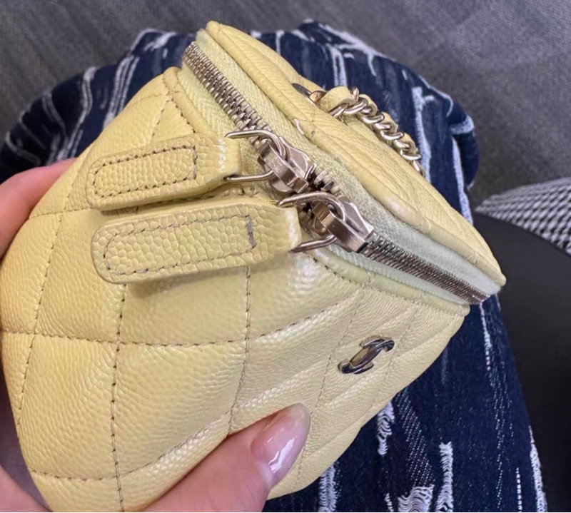 【97新 ✨ 全網最低價!】Chanel香奈兒 黃色 金扣 荔枝牛皮 (下單前先詢問庫存❗️)-12