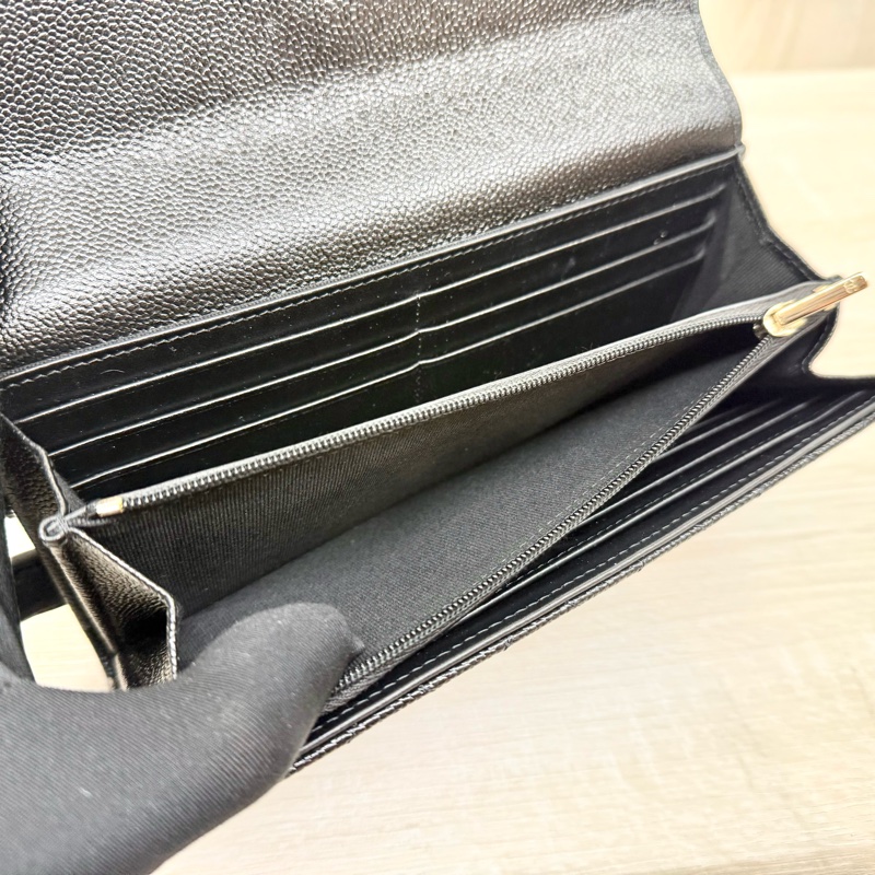 CHANEL季節限定✨黑荔枝牛皮限量款長夾AP3052-6