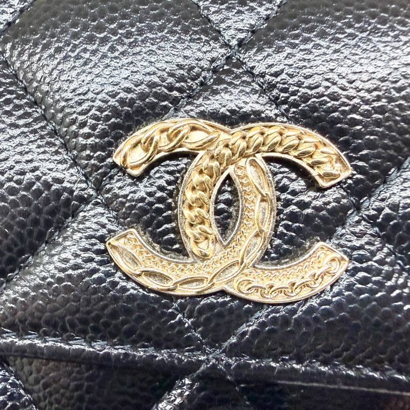 CHANEL季節限定✨黑荔枝牛皮限量款長夾AP3052-11