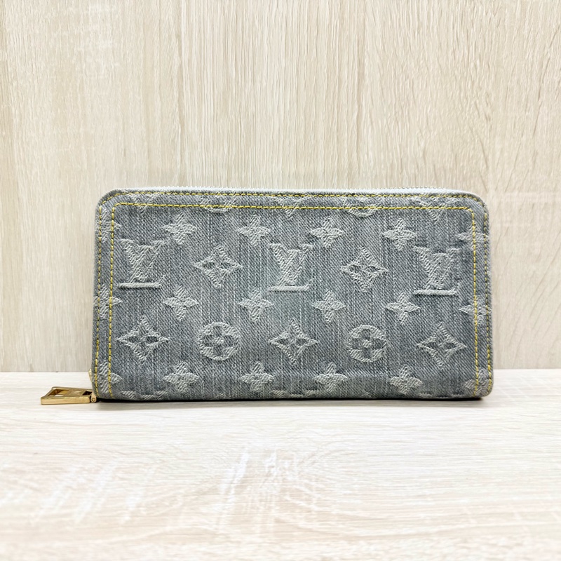 LV灰藍色牛仔洗水設計Nautical長夾M13214-1