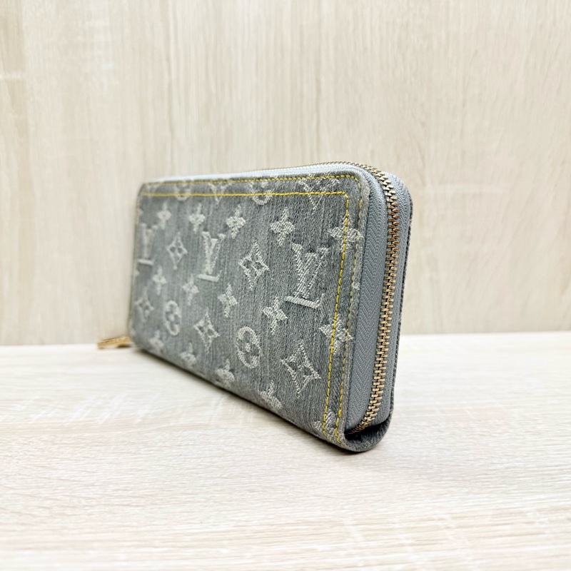 LV灰藍色牛仔洗水設計Nautical長夾M13214-3