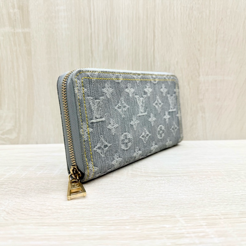 LV灰藍色牛仔洗水設計Nautical長夾M13214-4