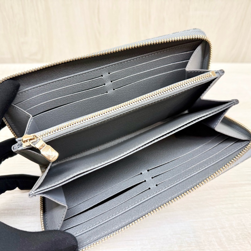 LV灰藍色牛仔洗水設計Nautical長夾M13214-7