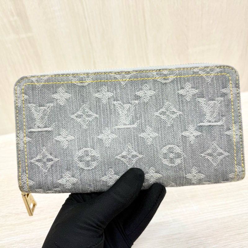 LV灰藍色牛仔洗水設計Nautical長夾M13214-9