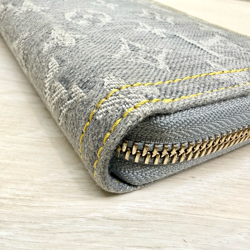 LV灰藍色牛仔洗水設計Nautical長夾M13214-13