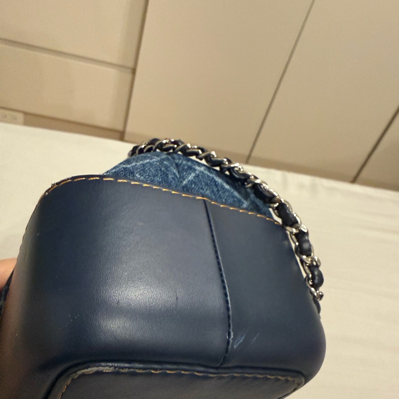 Chanel 香奈兒 丹寧流浪雙肩包（小號）-5