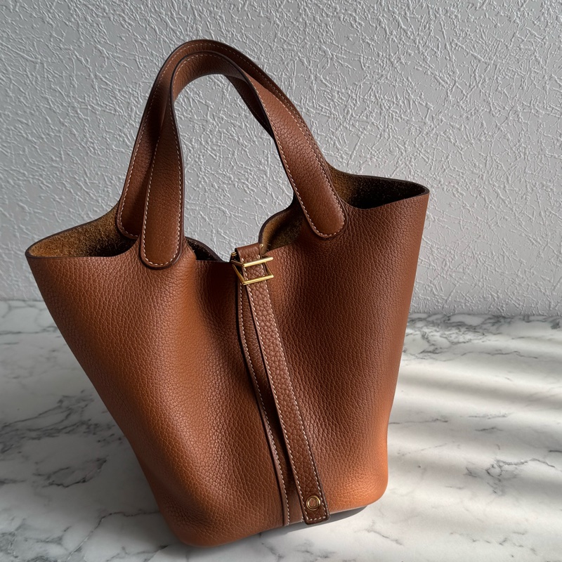 Hermes金棕金釦picotin18 超百搭的❤️🔥❤️🔥-0