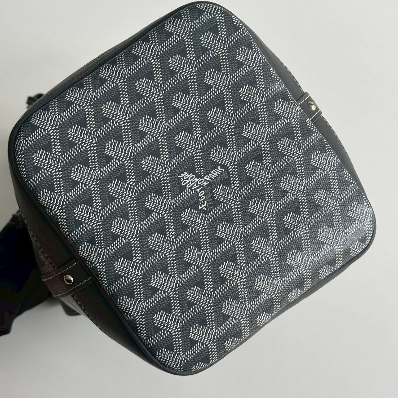 98新🩶 Goyard 戈雅 Petit Flot Bucket PM 灰色水桶包-6