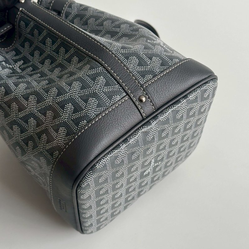 98新🩶 Goyard 戈雅 Petit Flot Bucket PM 灰色水桶包-8