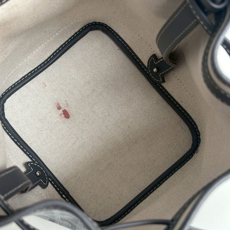 98新🩶 Goyard 戈雅 Petit Flot Bucket PM 灰色水桶包-14