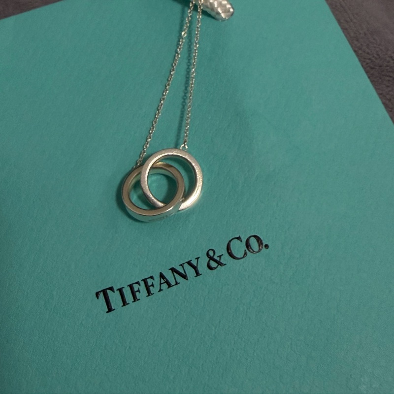 Tiffany&Co. 銀 雙圈項鍊-5