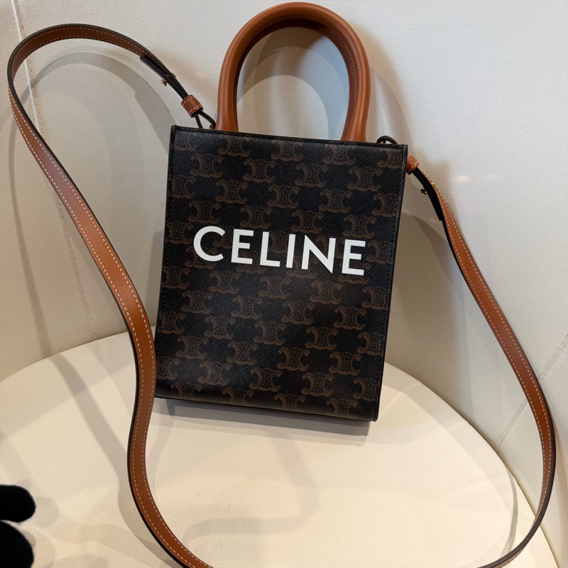 CELINE 老花經典手提袋 琴譜包 背帶 🩷超美入手款-0