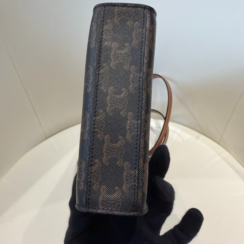 CELINE 老花經典手提袋 琴譜包 背帶 🩷超美入手款-6