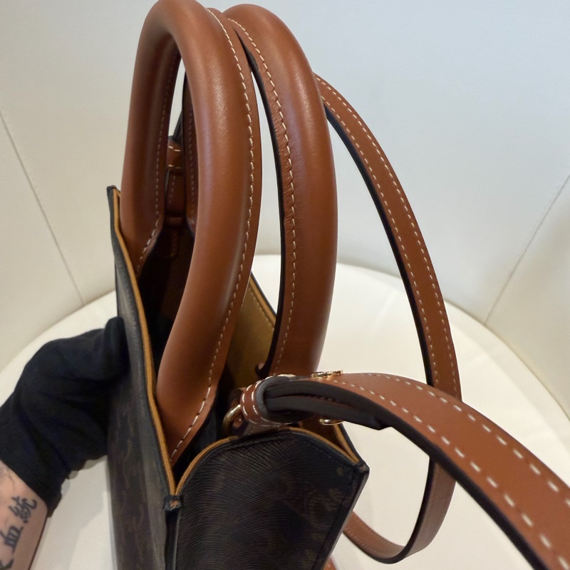 CELINE 老花經典手提袋 琴譜包 背帶 🩷超美入手款-8