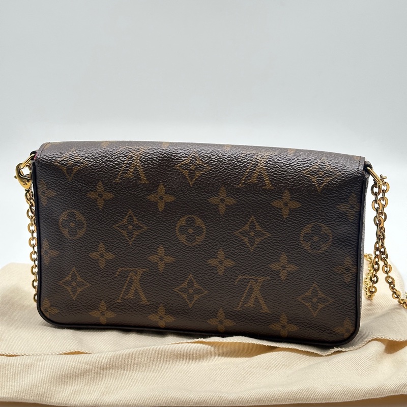 LV路易威登 三合一滿印老花 塗層帆布 21x12x3 芯片款-3