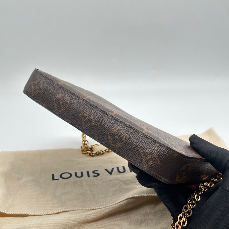 LV路易威登 三合一滿印老花 塗層帆布 21x12x3 芯片款-5