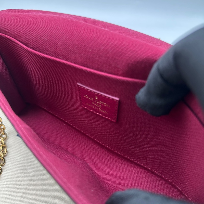 LV路易威登 三合一滿印老花 塗層帆布 21x12x3 芯片款-6