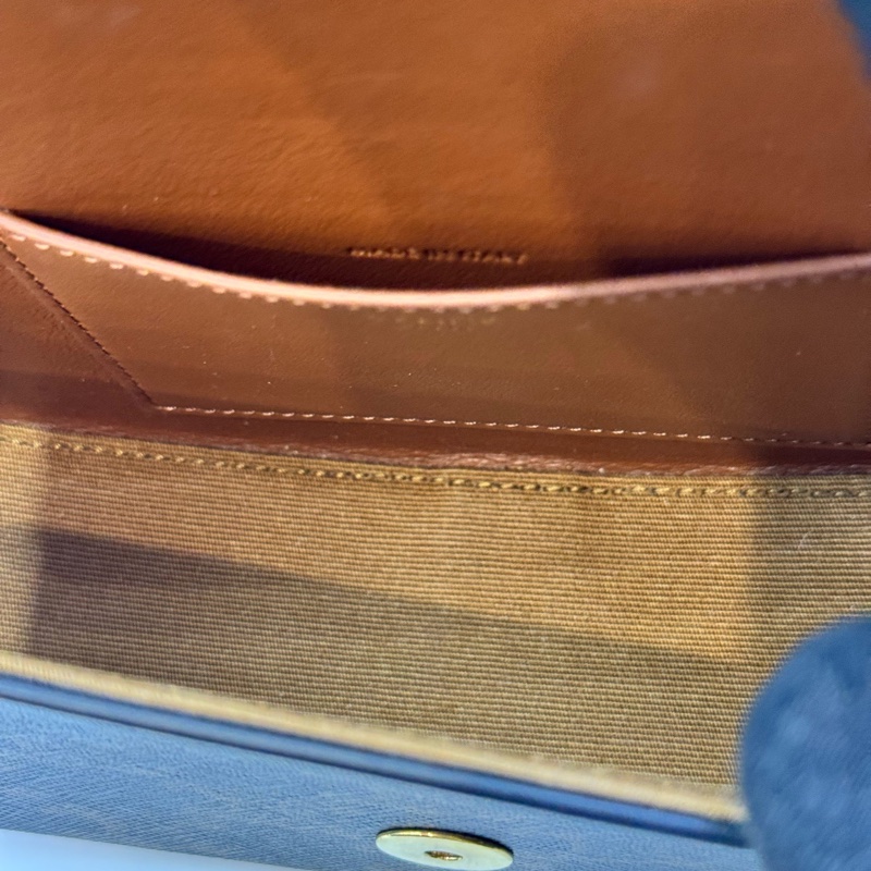 賽琳/Celine 凱旋門經典老花mini鎖頭手提腋下包 18*5* 23年-4