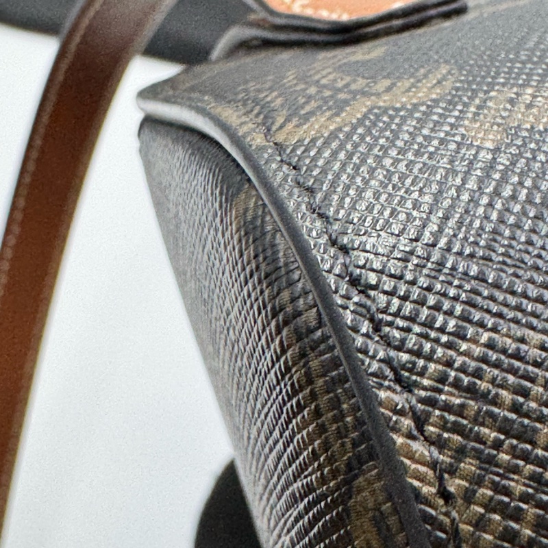 賽琳/Celine 凱旋門經典老花mini鎖頭手提腋下包 18*5* 23年-8