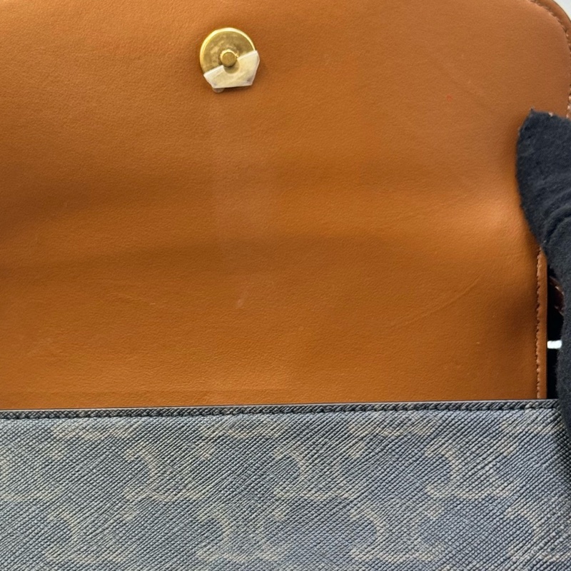 賽琳/Celine 凱旋門經典老花mini鎖頭23年皮印 手提腋下包 18*5*-9