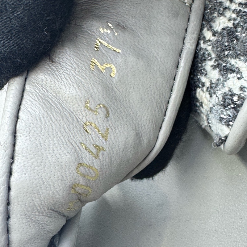 98新 迪奧/Dior DiorAct 小羊皮 粗花 一字平底拖鞋 37.5碼-6