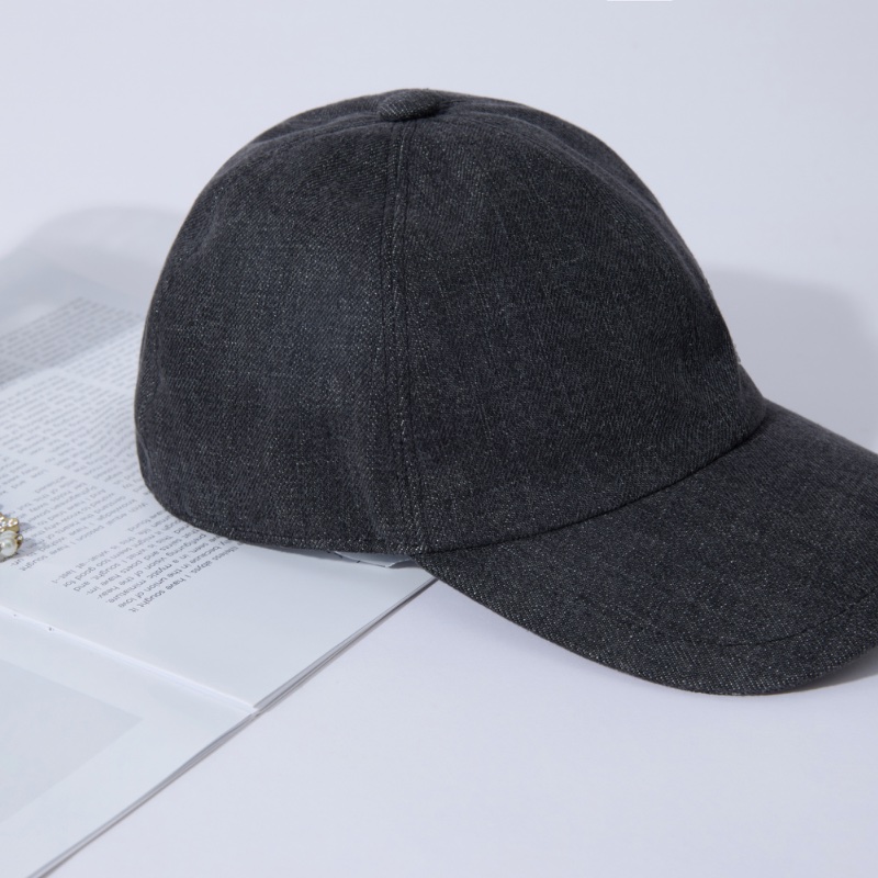 ❤️CHANEL 黑色牛仔面料 Logo 棒球帽-6