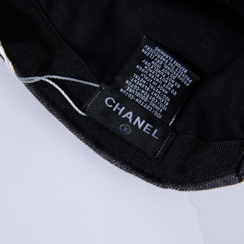 ❤️CHANEL 黑色牛仔面料 Logo 棒球帽-9
