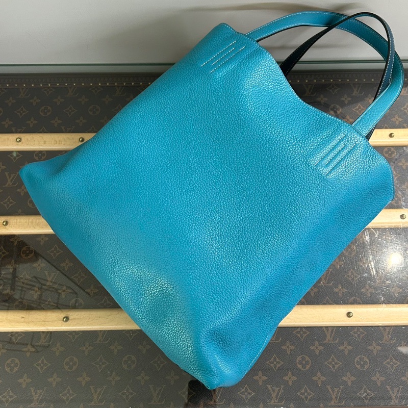 HERMES doublesense35 雙面拼色托特包35*32*11 98新配件塵袋-3