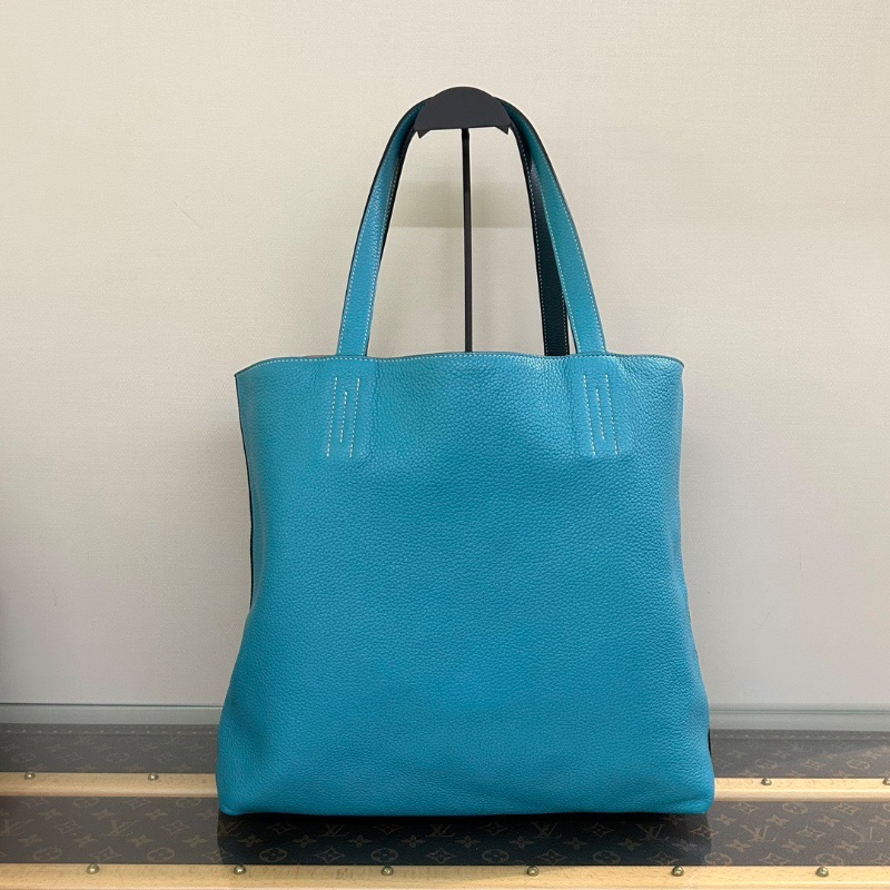 HERMES doublesense35 雙面拼色托特包35*32*11 98新配件塵袋-6