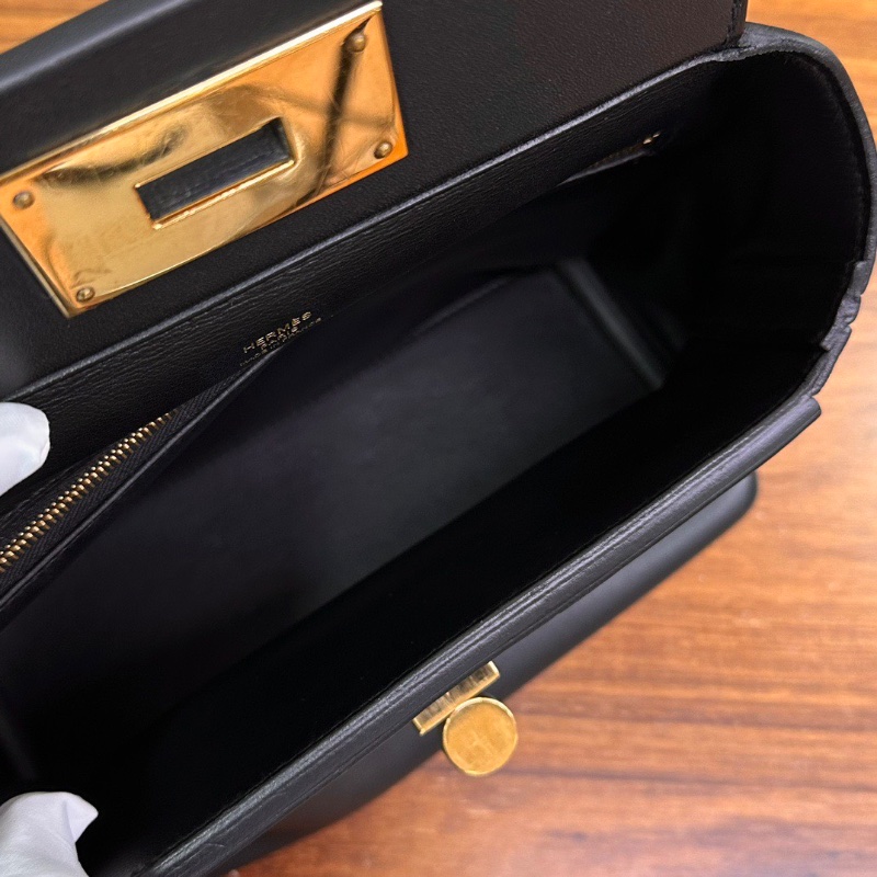 HERMES 黑金2424mini 手提肩背斜背包21*16*11 98新配件塵袋-2