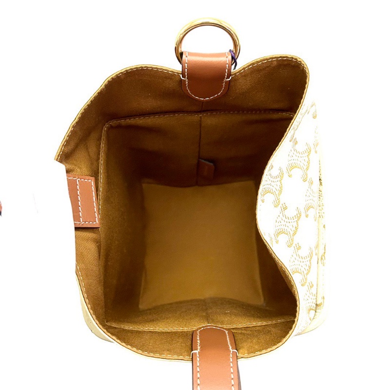 CELINE 秀款白色凱旋門老花 StrapBox小方盒子包11*14*11 98新配件塵袋-2