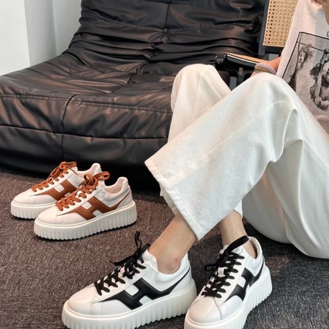 Hogan logo QQ刺繡餅乾鞋