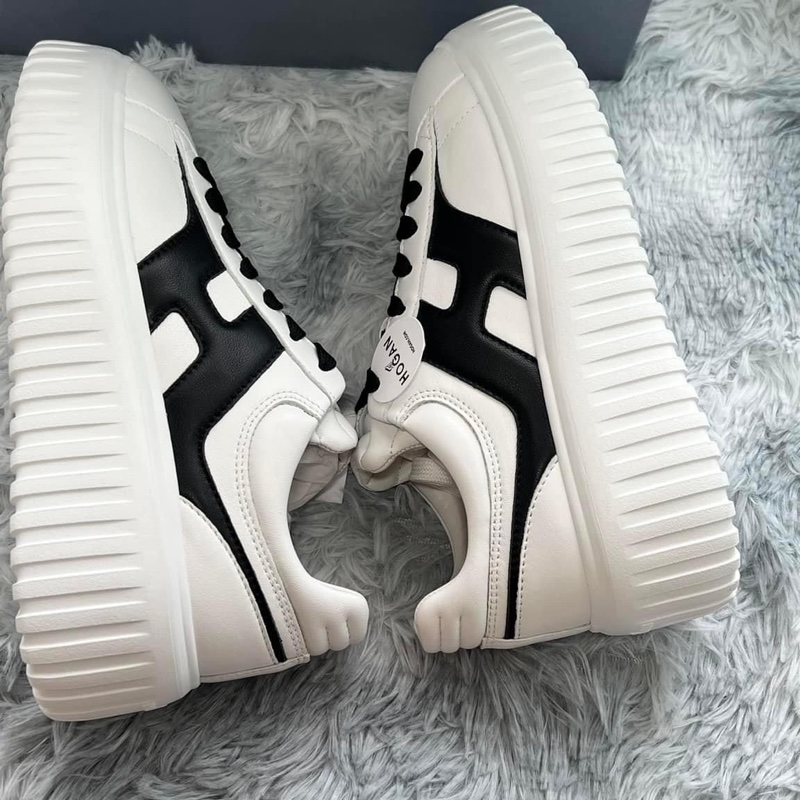 Hogan logo QQ刺繡餅乾鞋-13