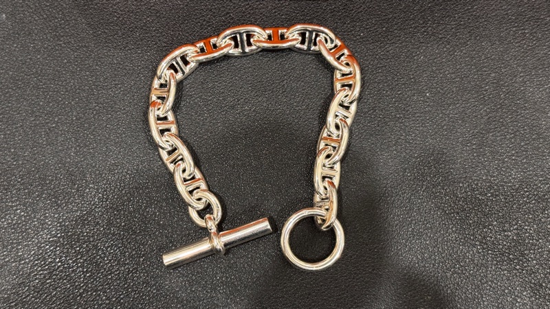 愛馬仕豬鼻子手鏈 Hermès chaîne d'ancre bracelet MM 15 Links-0