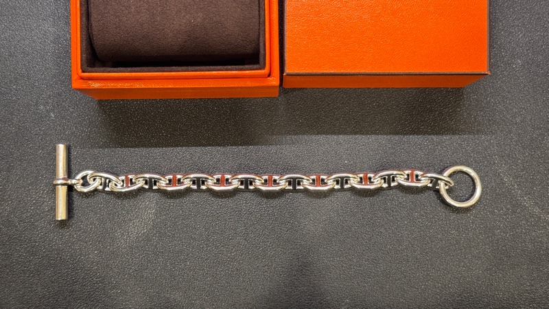 愛馬仕豬鼻子手鏈 Hermès chaîne d'ancre bracelet MM 15 Links-3