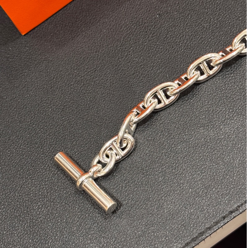 愛馬仕豬鼻子手鏈 Hermès chaîne d'ancre bracelet MM 15 Links-8