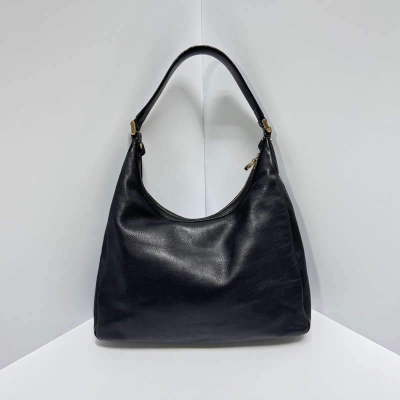 【極新🎁】 BVLGARI 寶格麗 經典黑色 Hobo腋下包 (專櫃122,000)-6