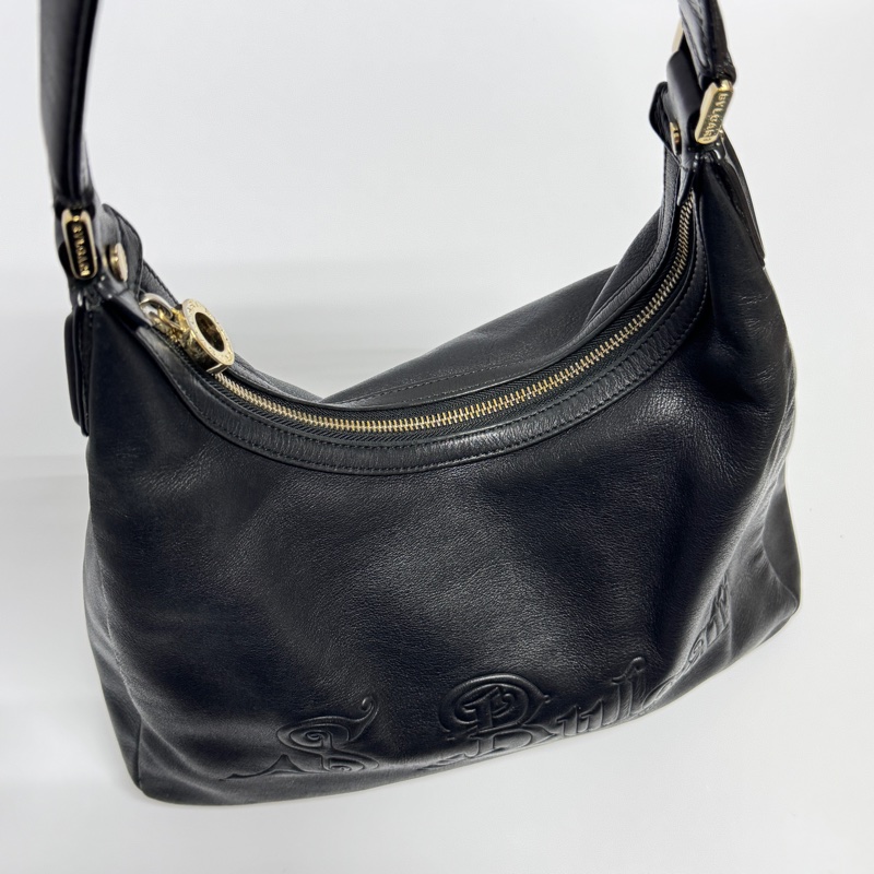 【極新🎁】 BVLGARI 寶格麗 經典黑色 Hobo腋下包 (專櫃122,000)-12