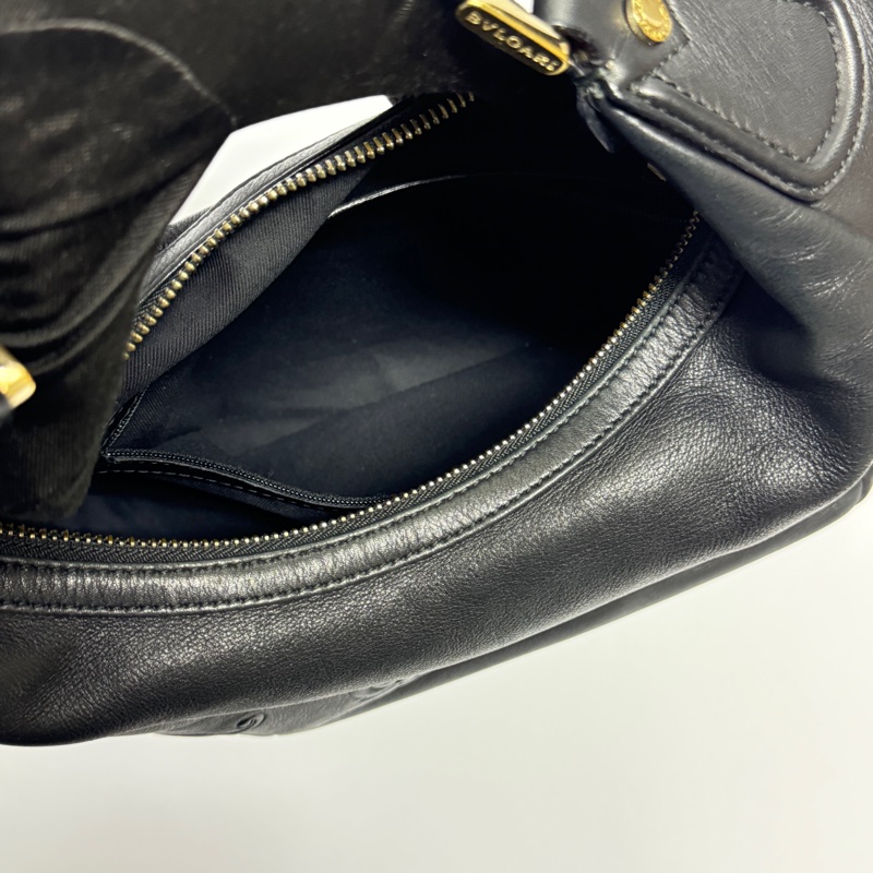 【極新🎁】 BVLGARI 寶格麗 經典黑色 Hobo腋下包 (專櫃122,000)-18