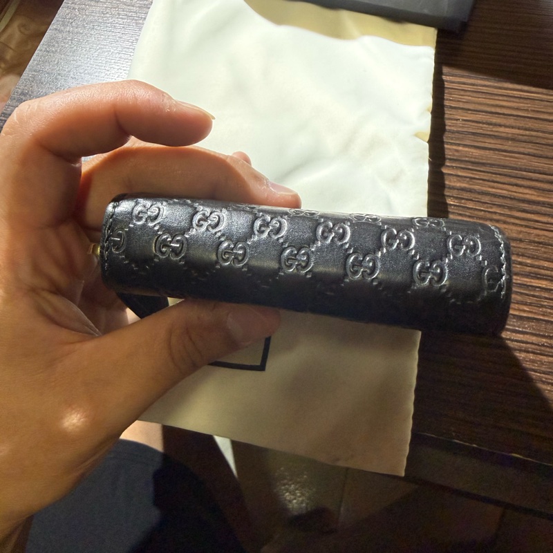 GUCCI老花短夾-11