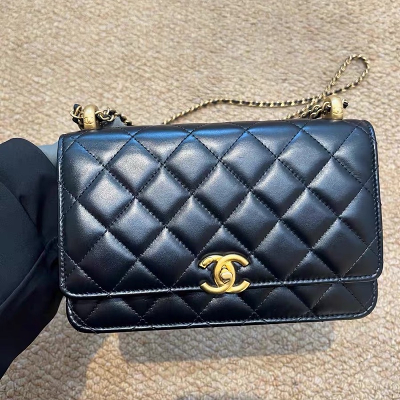 Chanel雙金珠woc-0