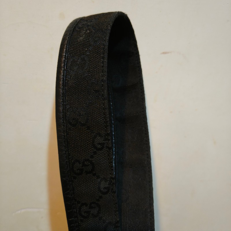 🫅女神購物節狂降(原$7800)‼️只到3/15⏰㊣✨GUCCI✨(附防塵袋)古馳 GG 黑色 滿版 帆布 皮革 老花 馬鞍包 腋下包 肩背包/二手包/保證正品🌳二手樹屋🌳-40