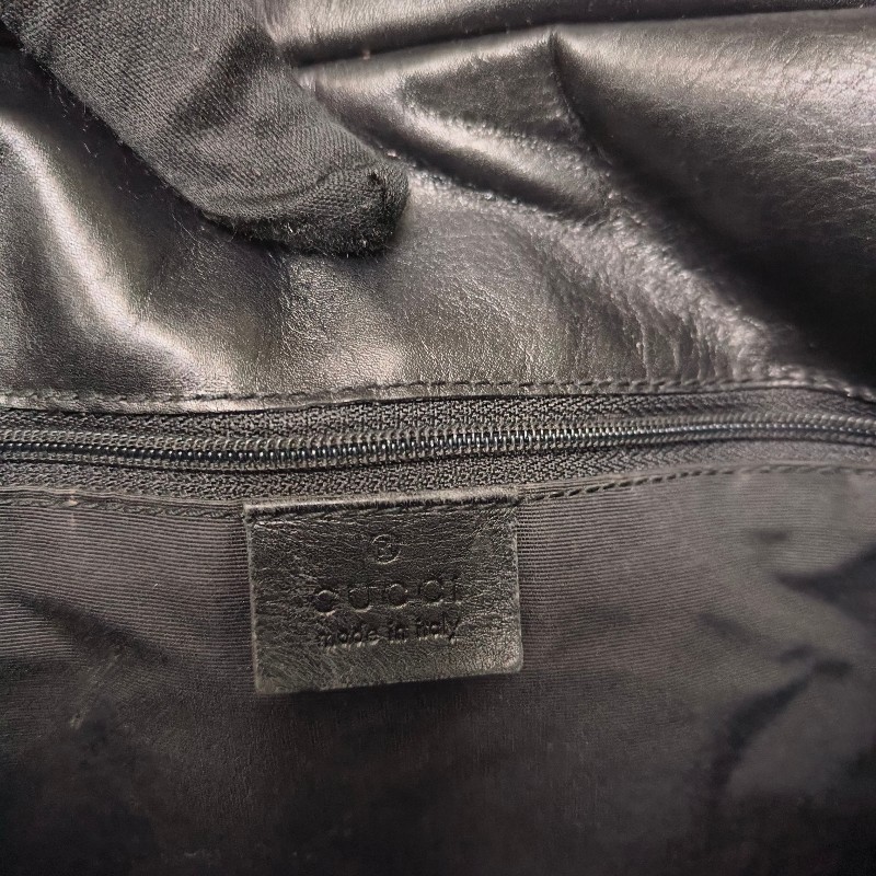 🫅女神購物節狂降(原$7800)‼️只到3/15⏰㊣✨GUCCI✨(附防塵袋)古馳 GG 黑色 滿版 帆布 皮革 老花 馬鞍包 腋下包 肩背包/二手包/保證正品🌳二手樹屋🌳-52