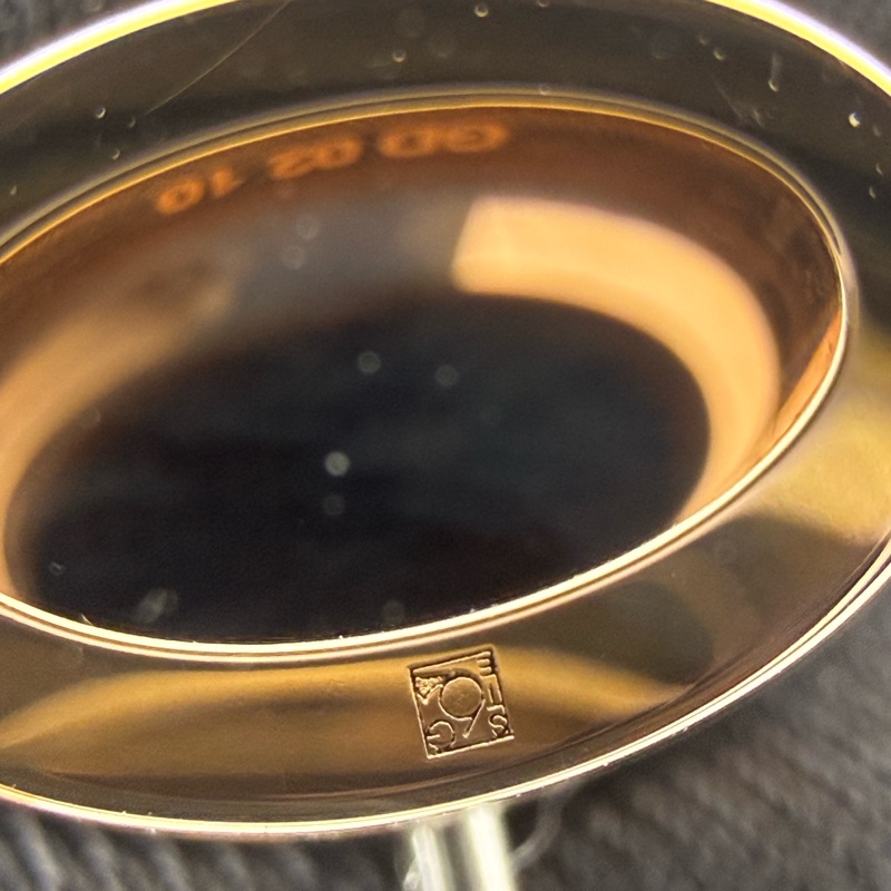 Hermes 98新 奶茶（栗子）金色 POP H耳環-7